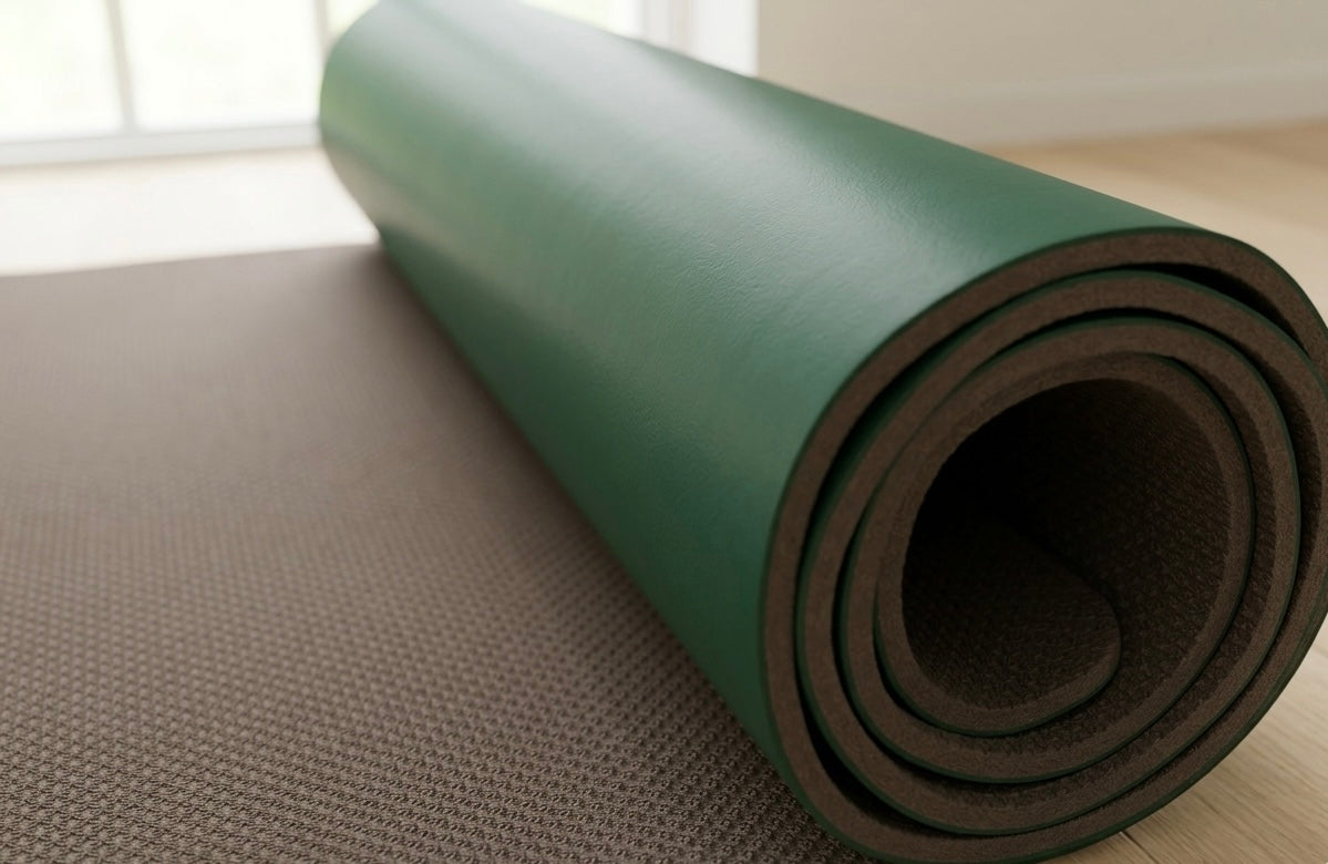 PU+TPE Green Yoga & Exercise Mat – 1830mm x 610mm x 6mm